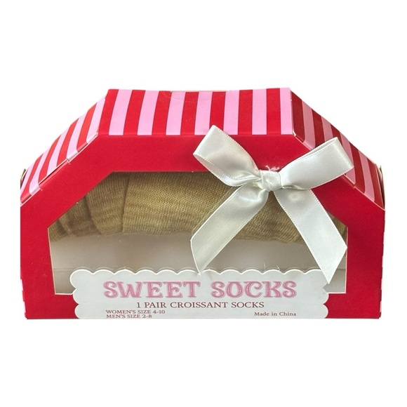 Sweet Croissant Socks | Giftable Bakery Box | Perfect for the Holidays! - Picture 5 of 7